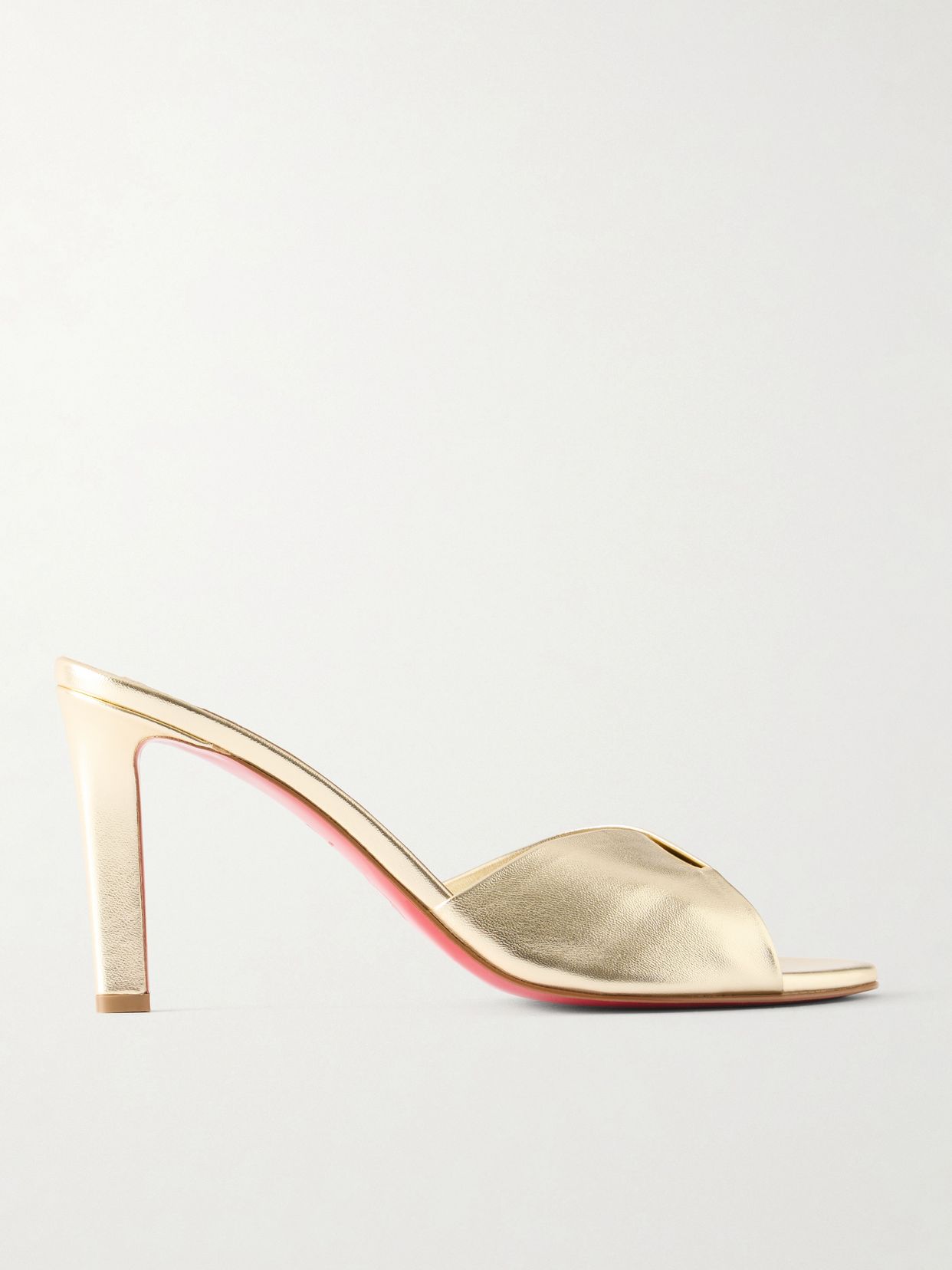 Fanny 85 metallic leather sandals