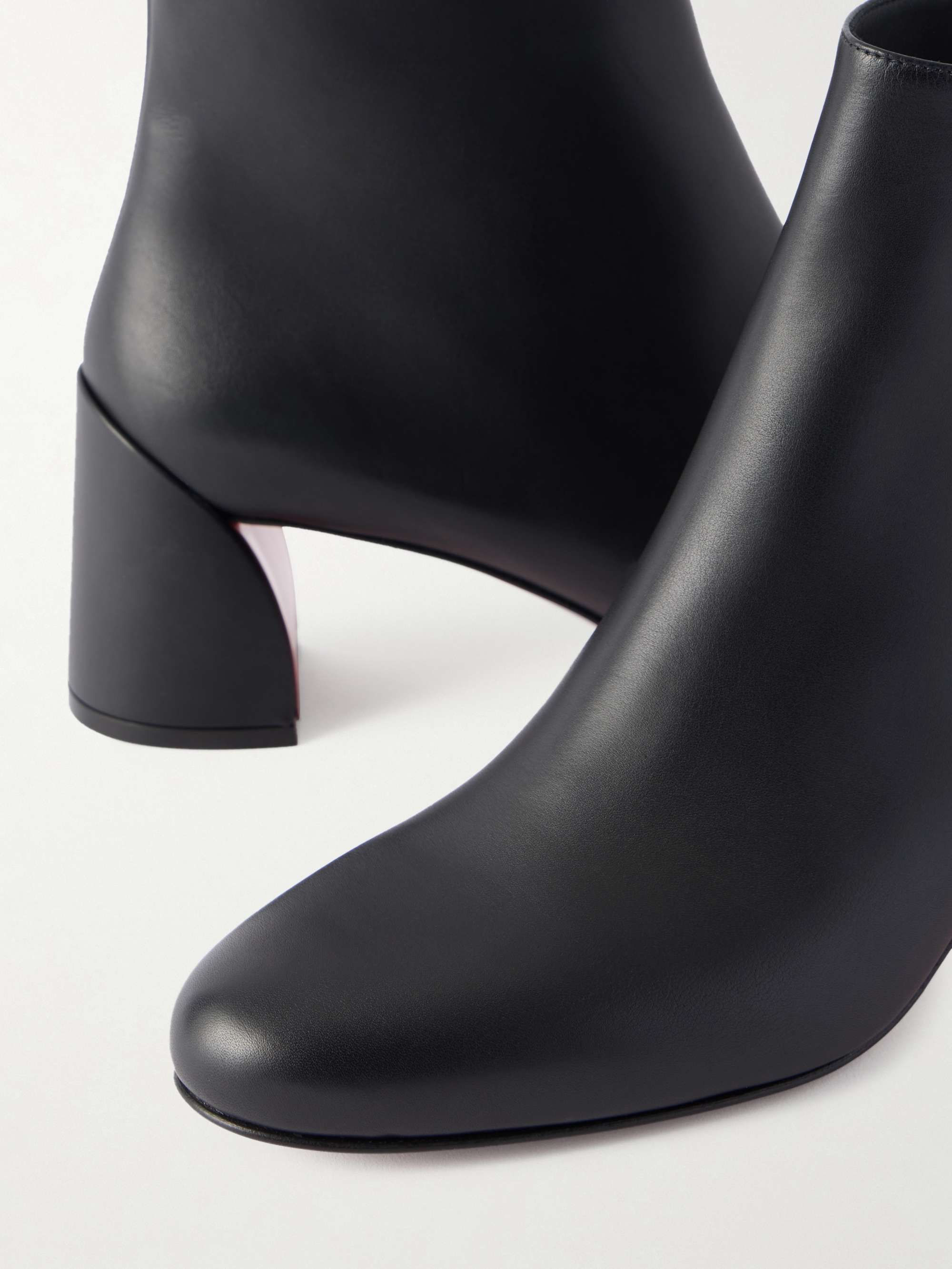 CHRISTIAN LOUBOUTIN Jane 55 leather ankle boots | NET-A-PORTER