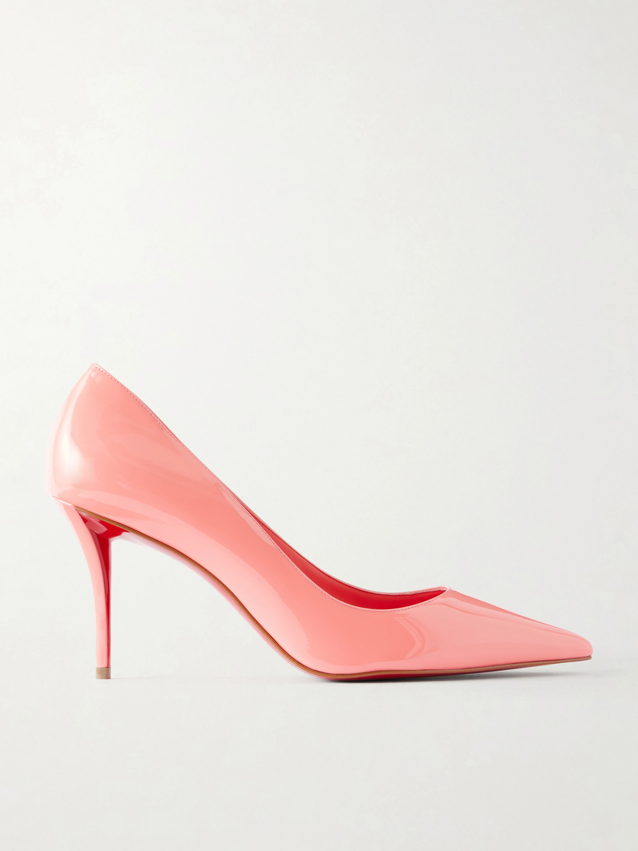 Christian Louboutin - Miss Z 80 Patent-leather Pumps - Pink