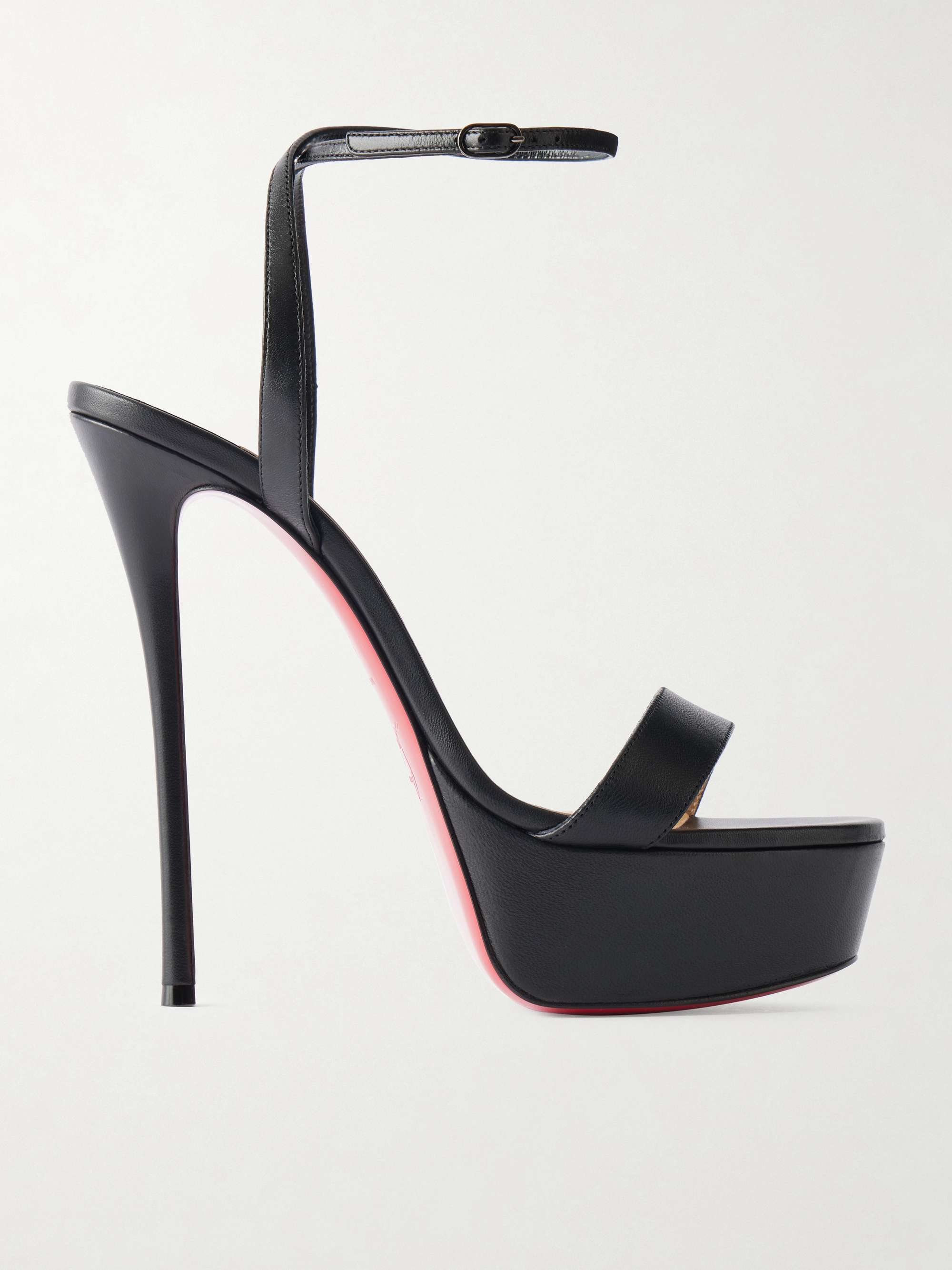 CHRISTIAN LOUBOUTIN Loubi Queen Alta 150 leather platform pumps