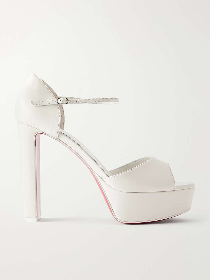Christian Louboutin Sandaloo 130 Leather Platform Sandals