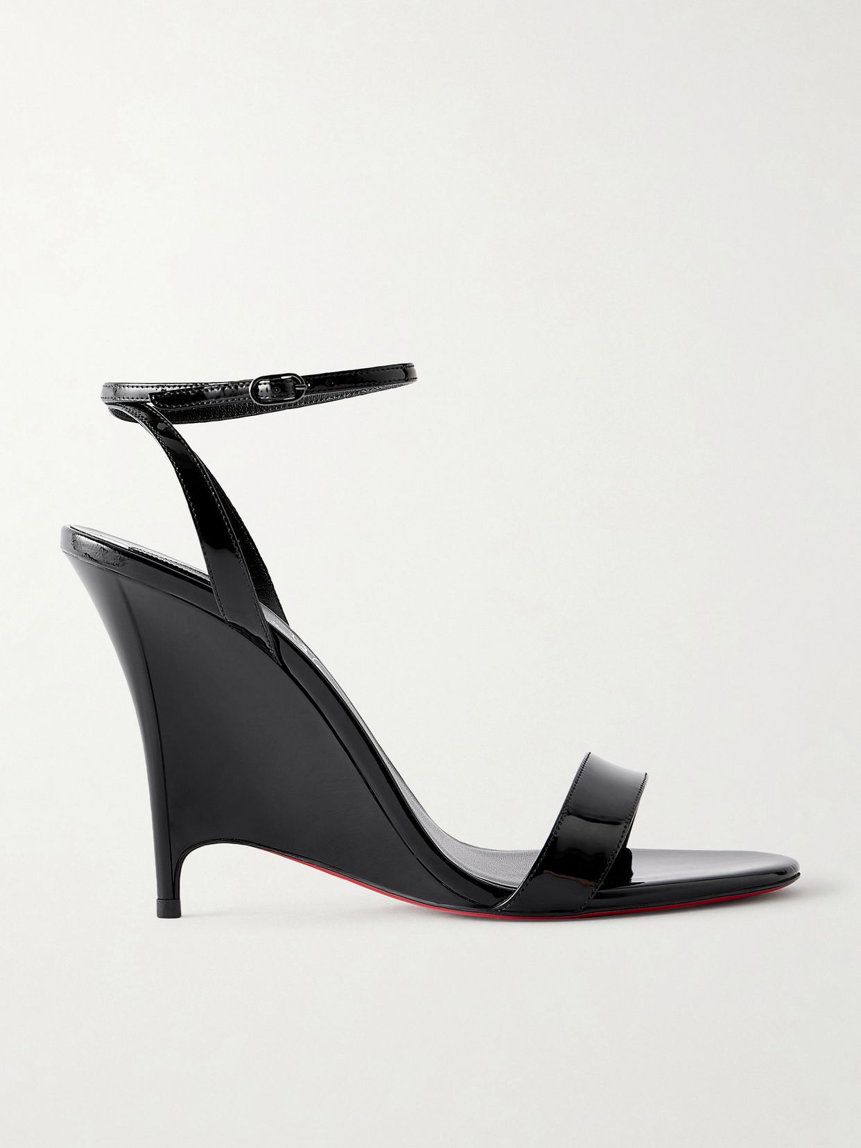 Zeezeenella 110 patent-leather wedge sandals