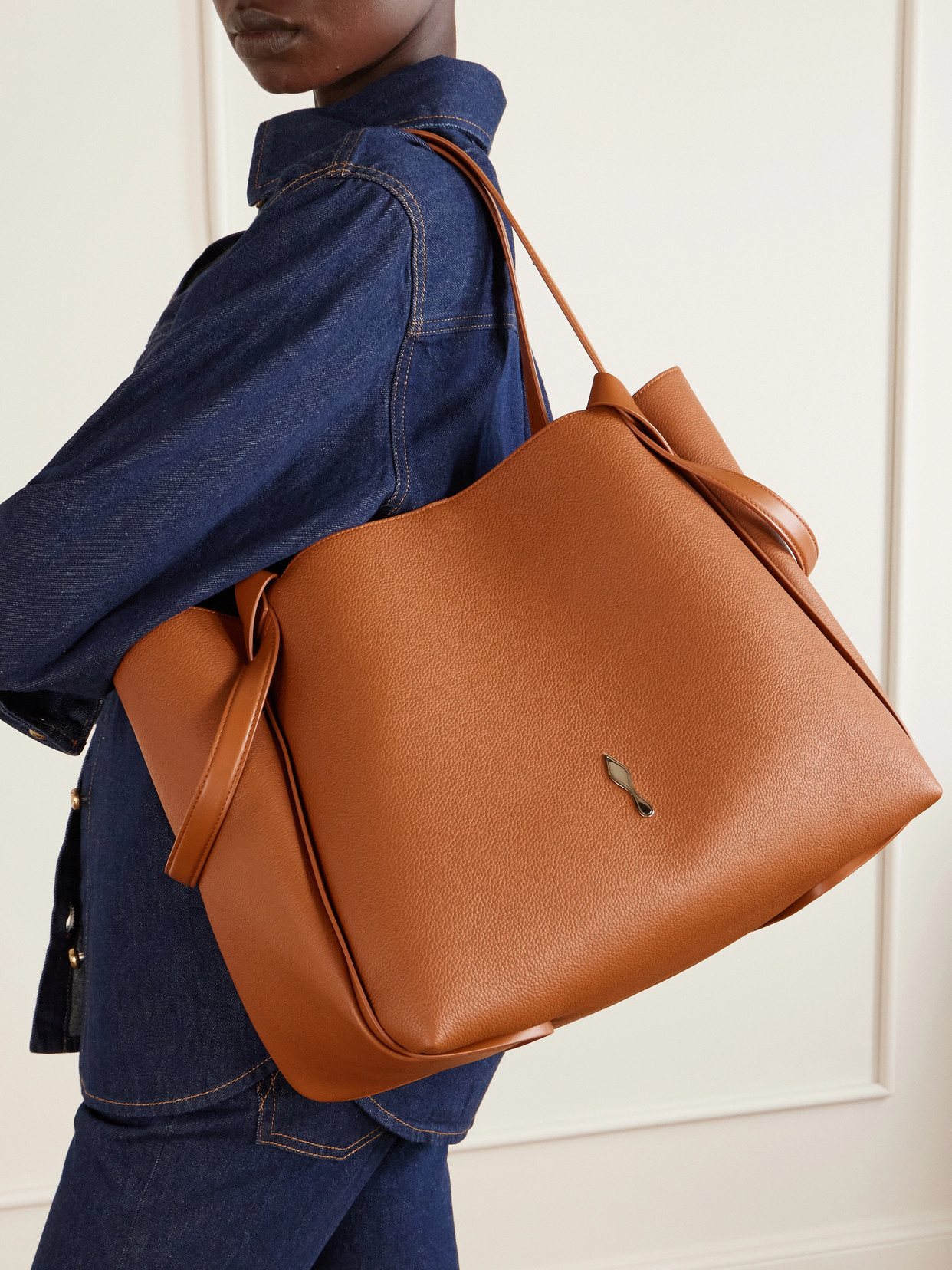Bettina Large Full-Grain Leather Tote