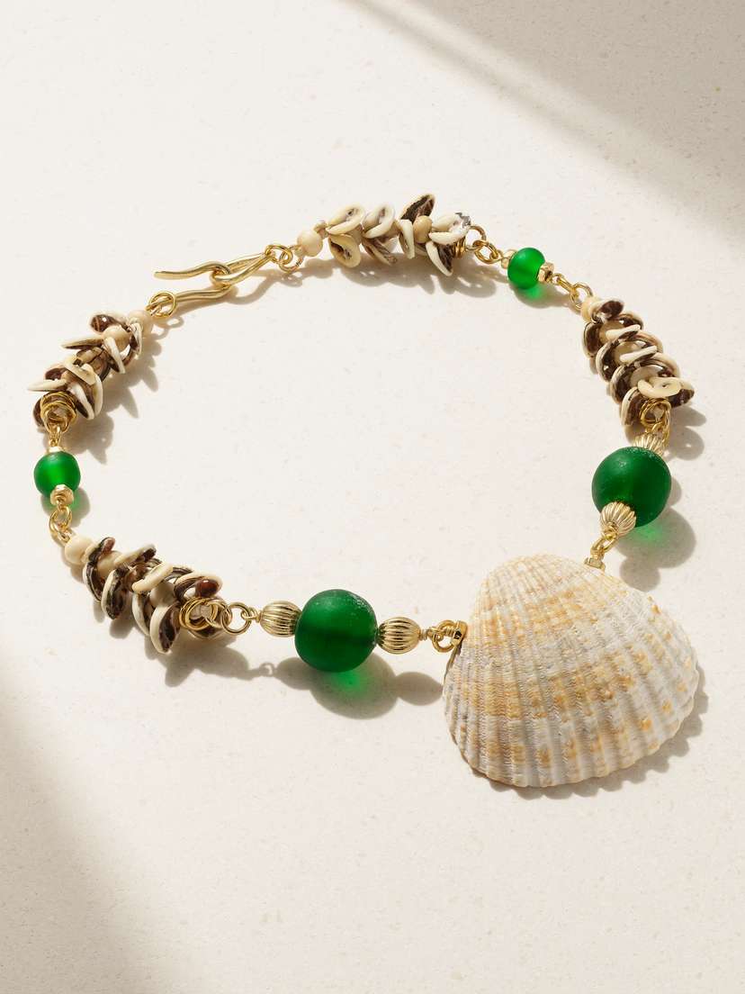 TOHUM Samsara Gold-plated Shell Necklace