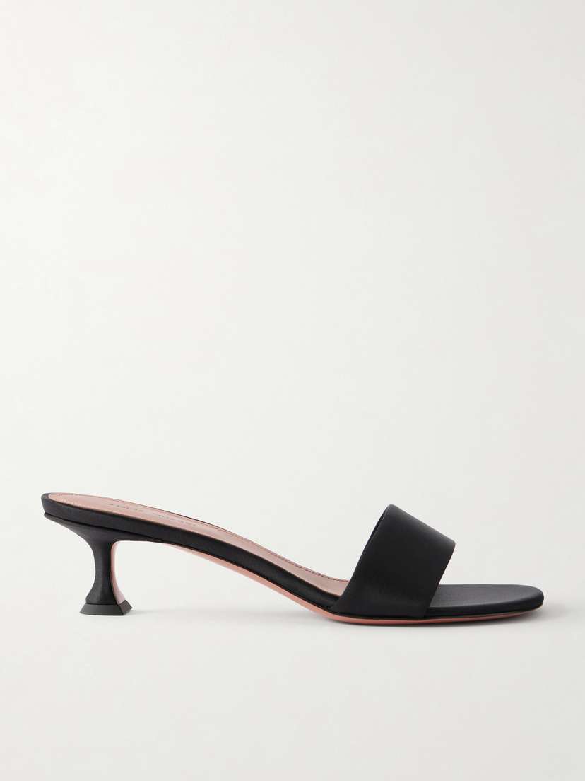 Amina Muaddi Andreea 45 Satin Mules