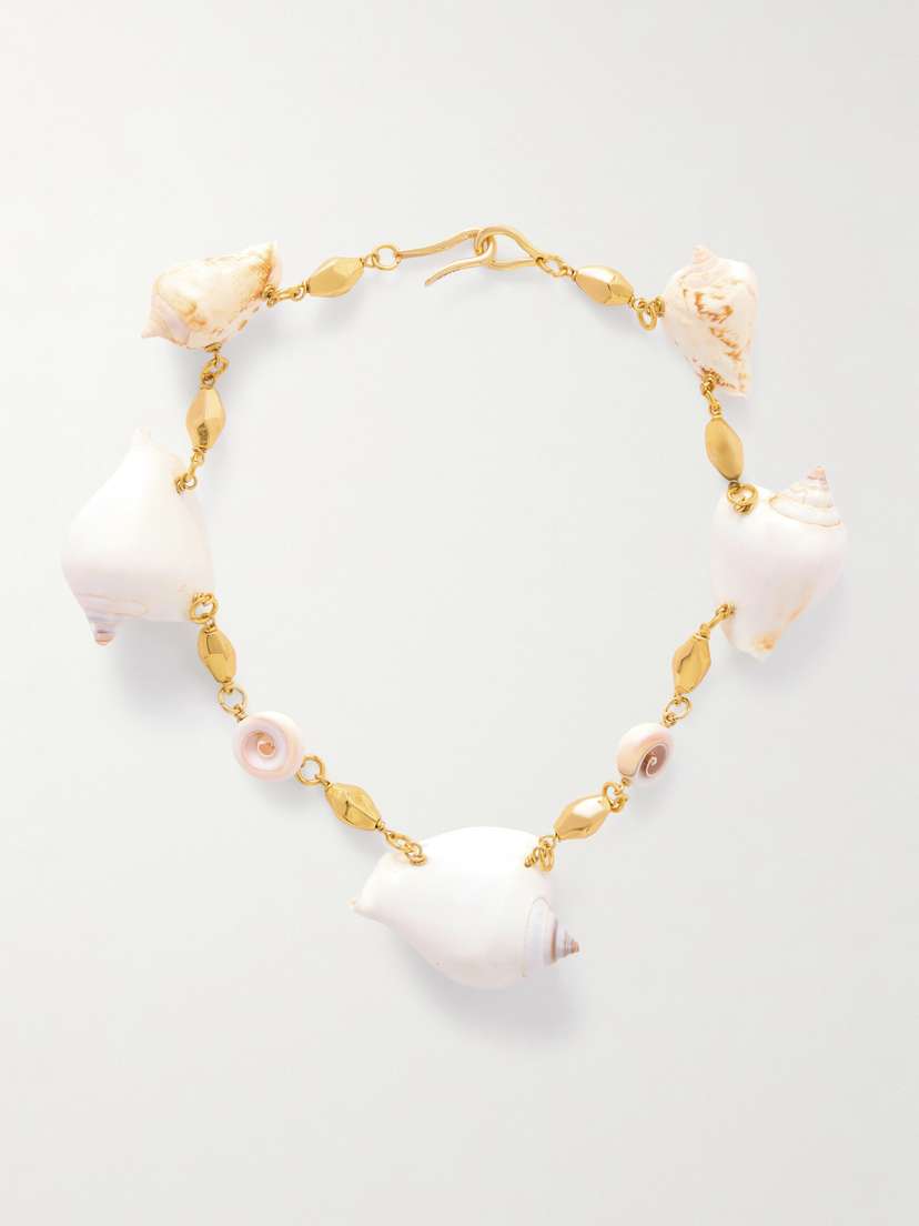 TOHUM Samsara Gold-plated And Shell Necklace