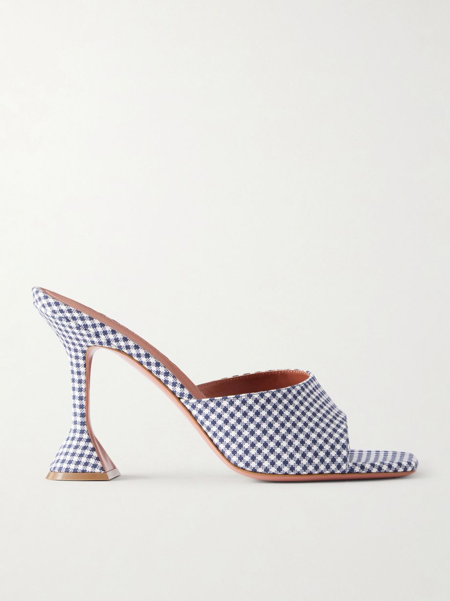 Lupita 95 gingham woven mules
