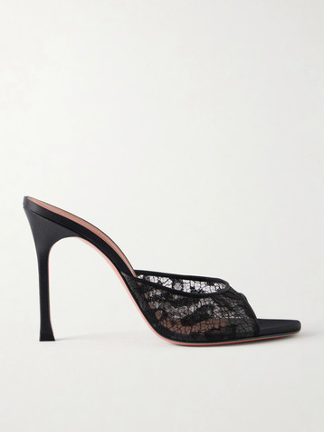 AMINA MUADDI Alexa 105 lace mules