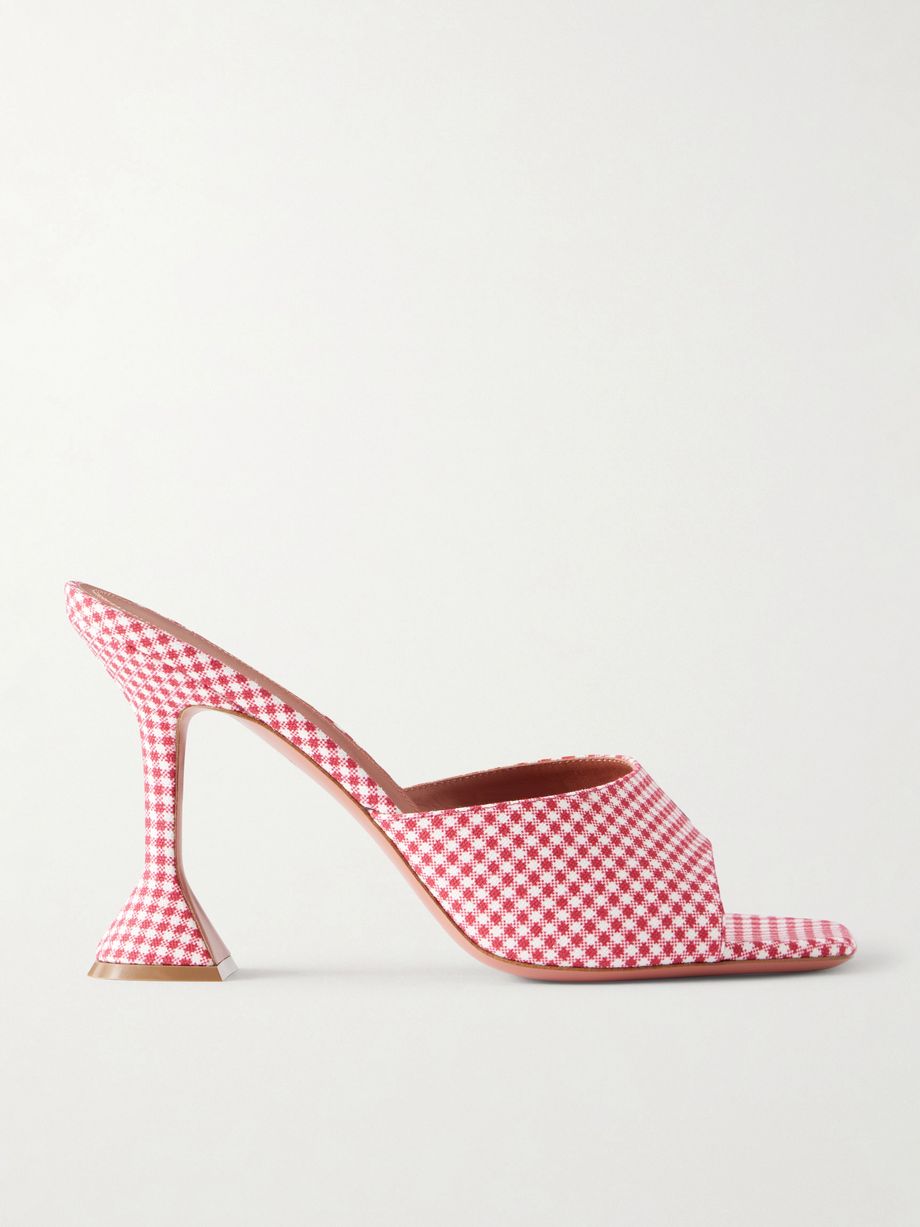 Lupita 95 gingham woven mules