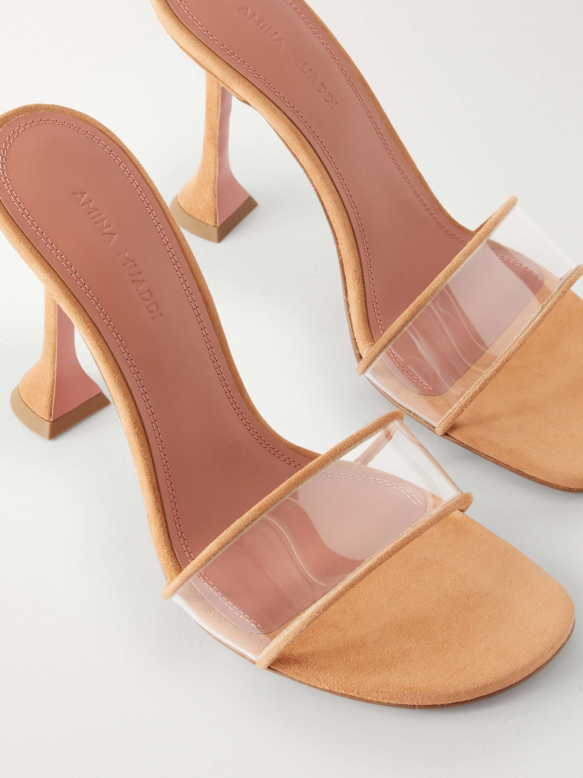 AMINA MUADDI Andrea 95 leather mules | NET-A-PORTER