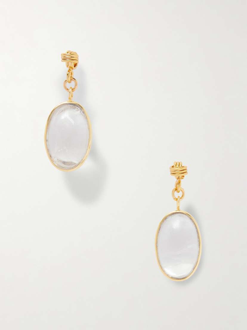 TOHUM Lumia Gold-plated Crystal Earrings