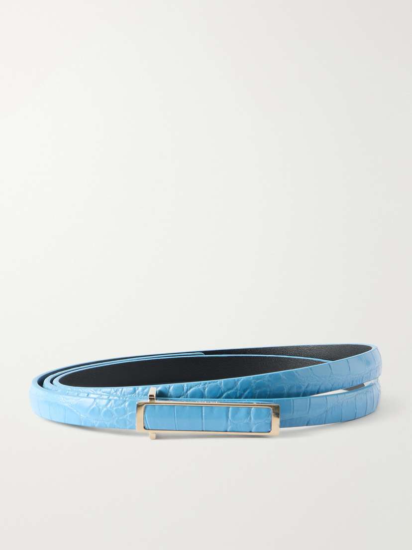 Tom Ford Croc-effect Leather Belt