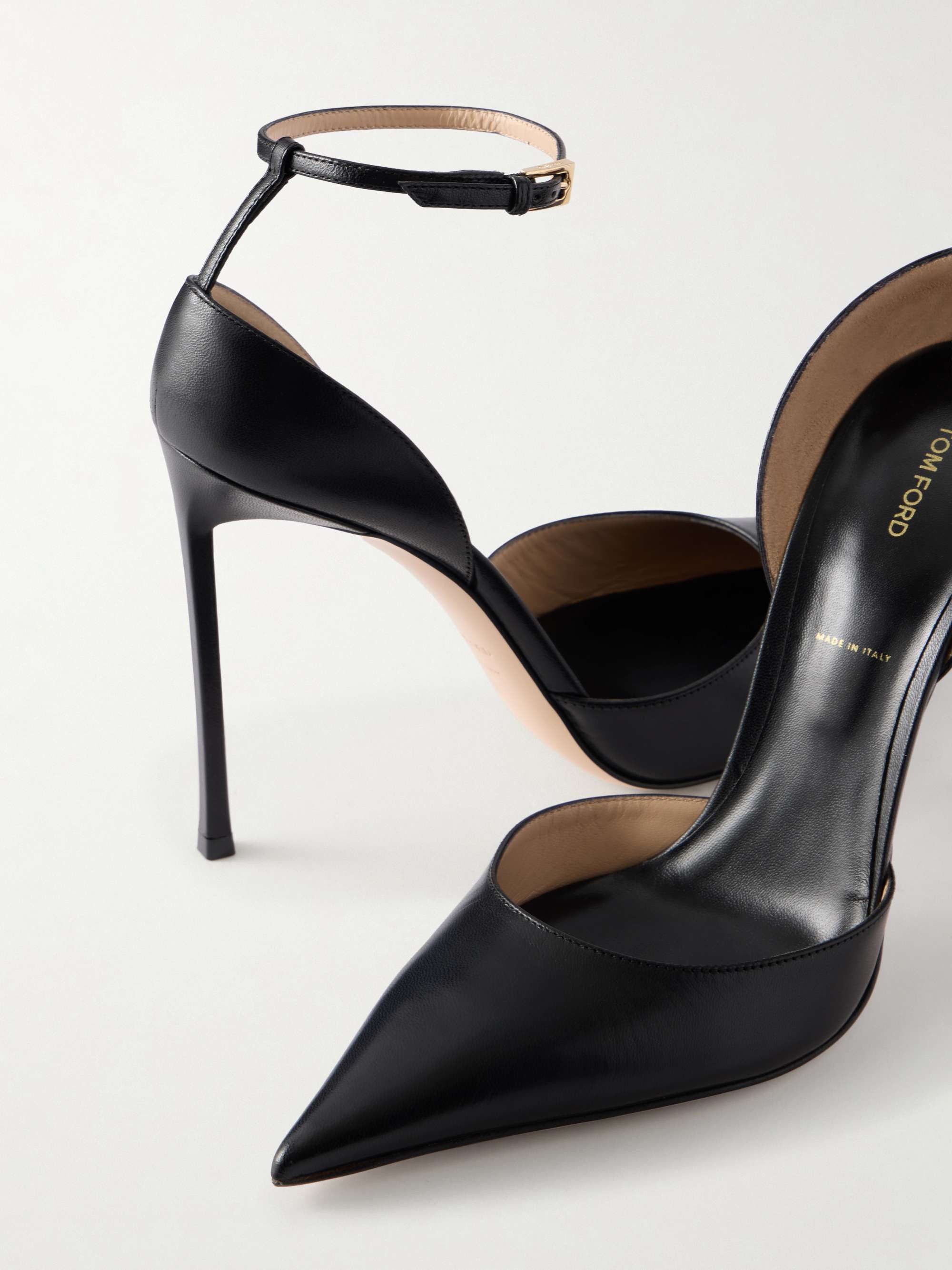 TOM FORD Pointed-toe matte leather pumps | NET-A-PORTER