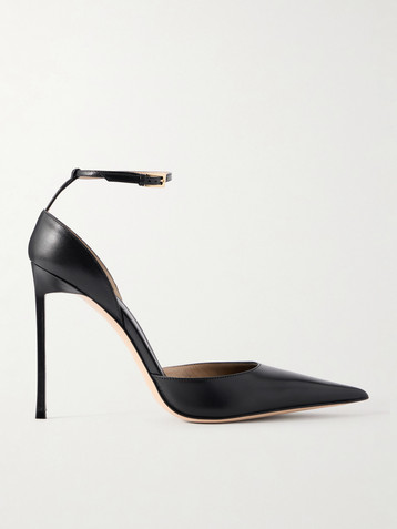 Tom Ford Pointed-toe matte leather pumps