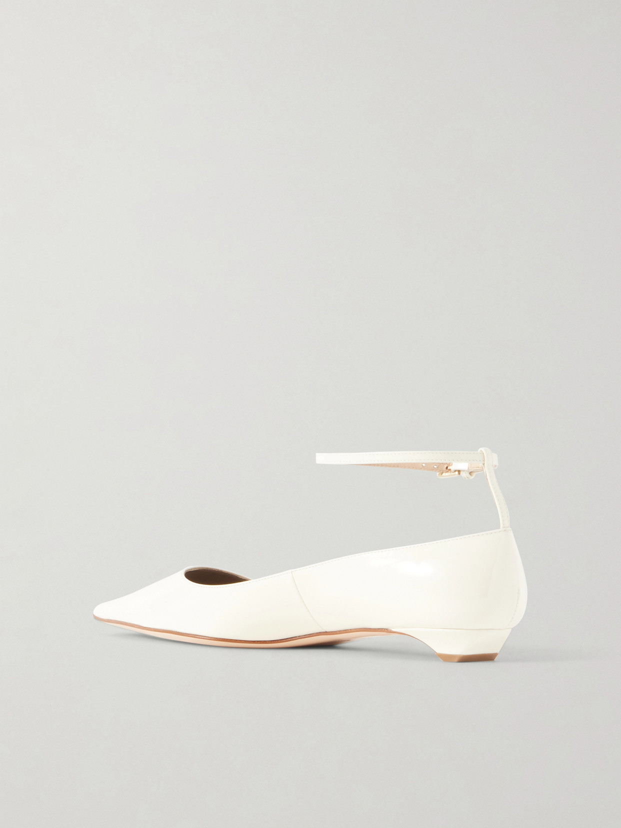 Patent-Leather Point-Toe Ballet Flats