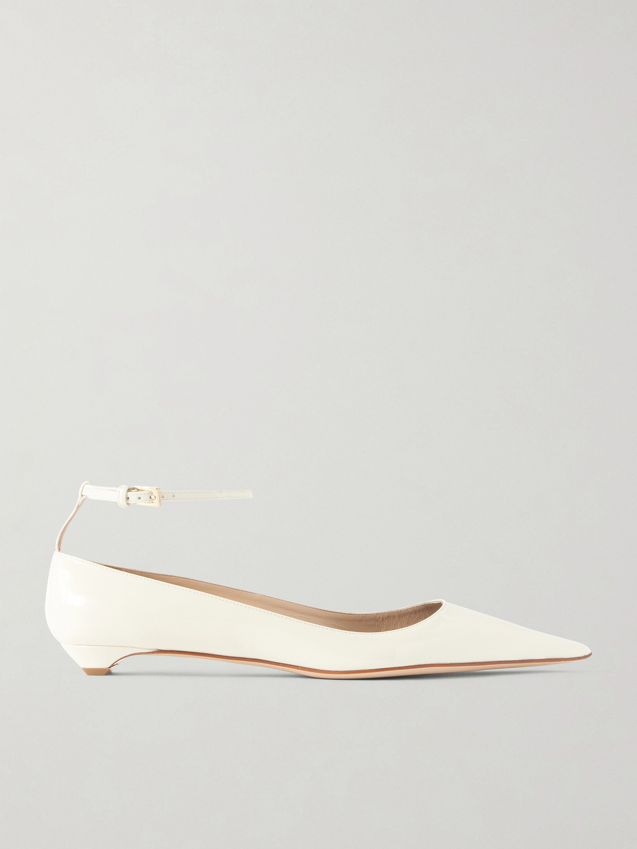 Tom Ford Patent-leather Point-toe Ballet Flats In Multi