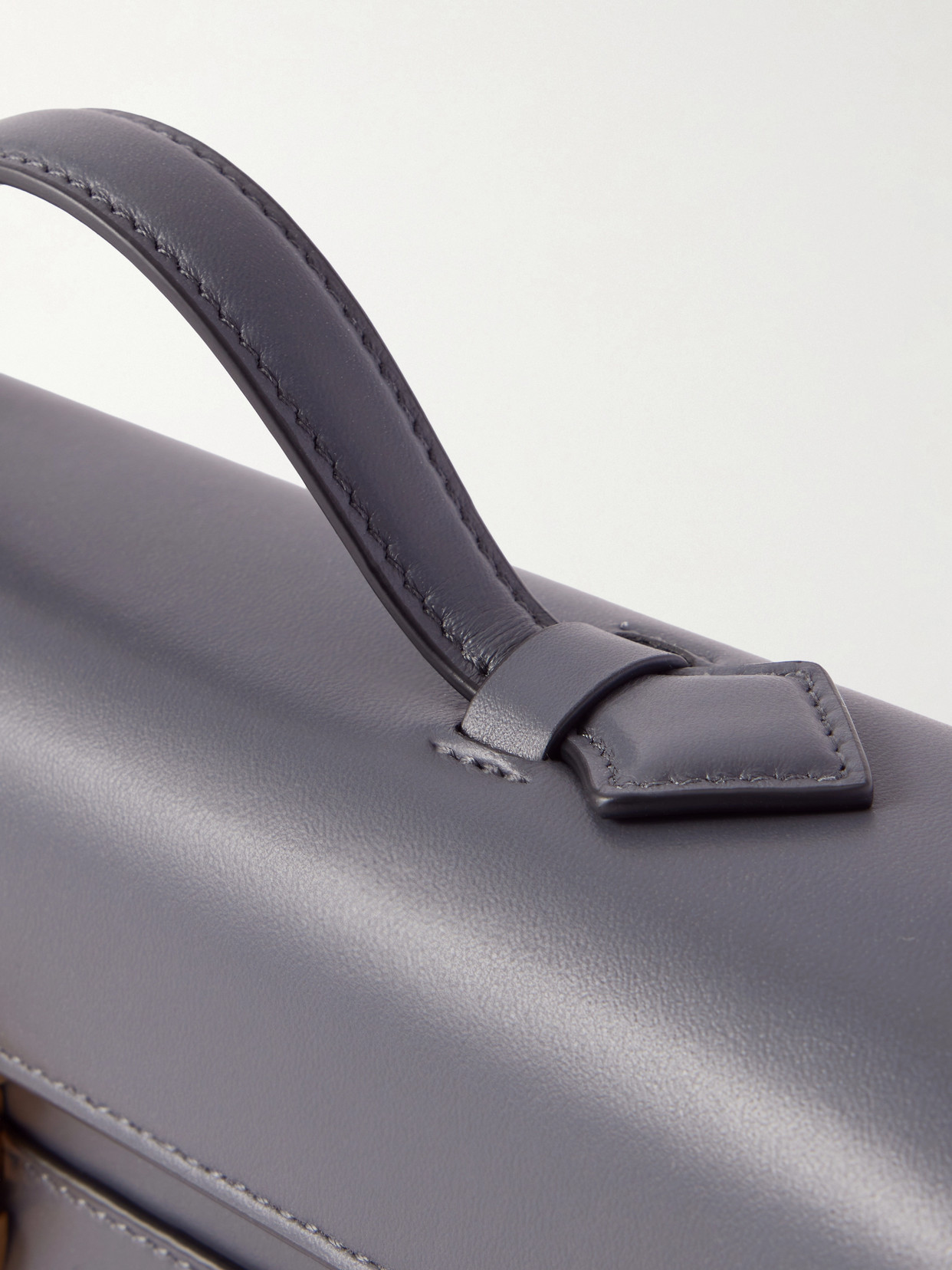 Slim Symmetry Leather Tote