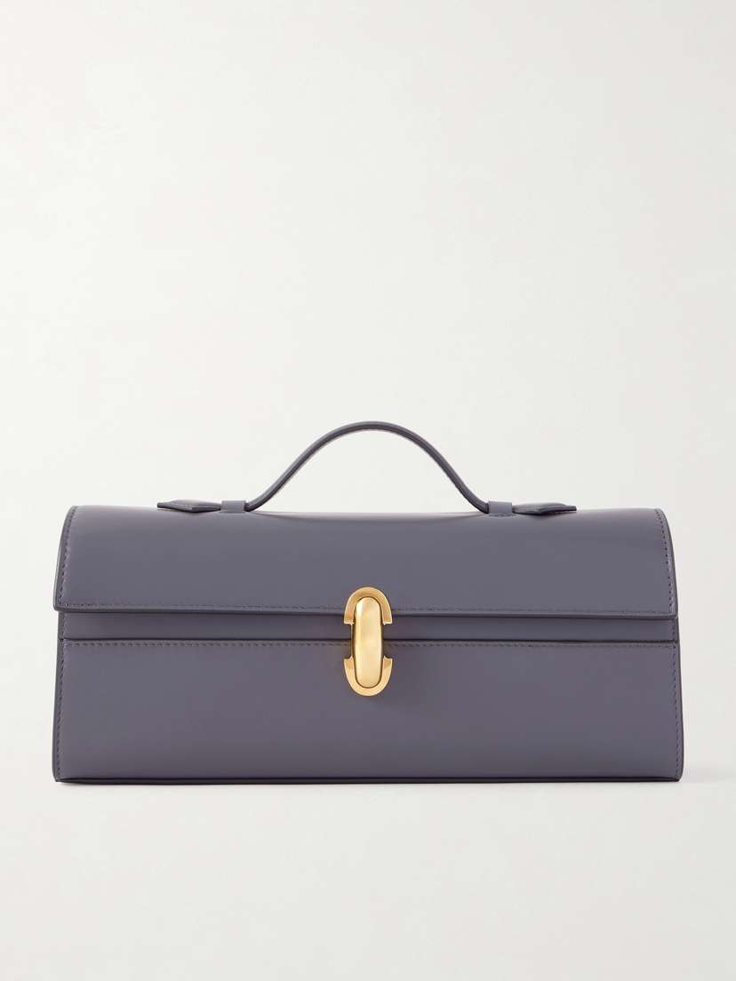 Savette Slim Symmetry Leather Tote