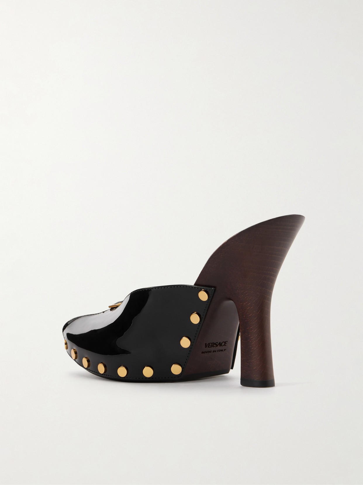 Sassi Patent-Leather Clogs