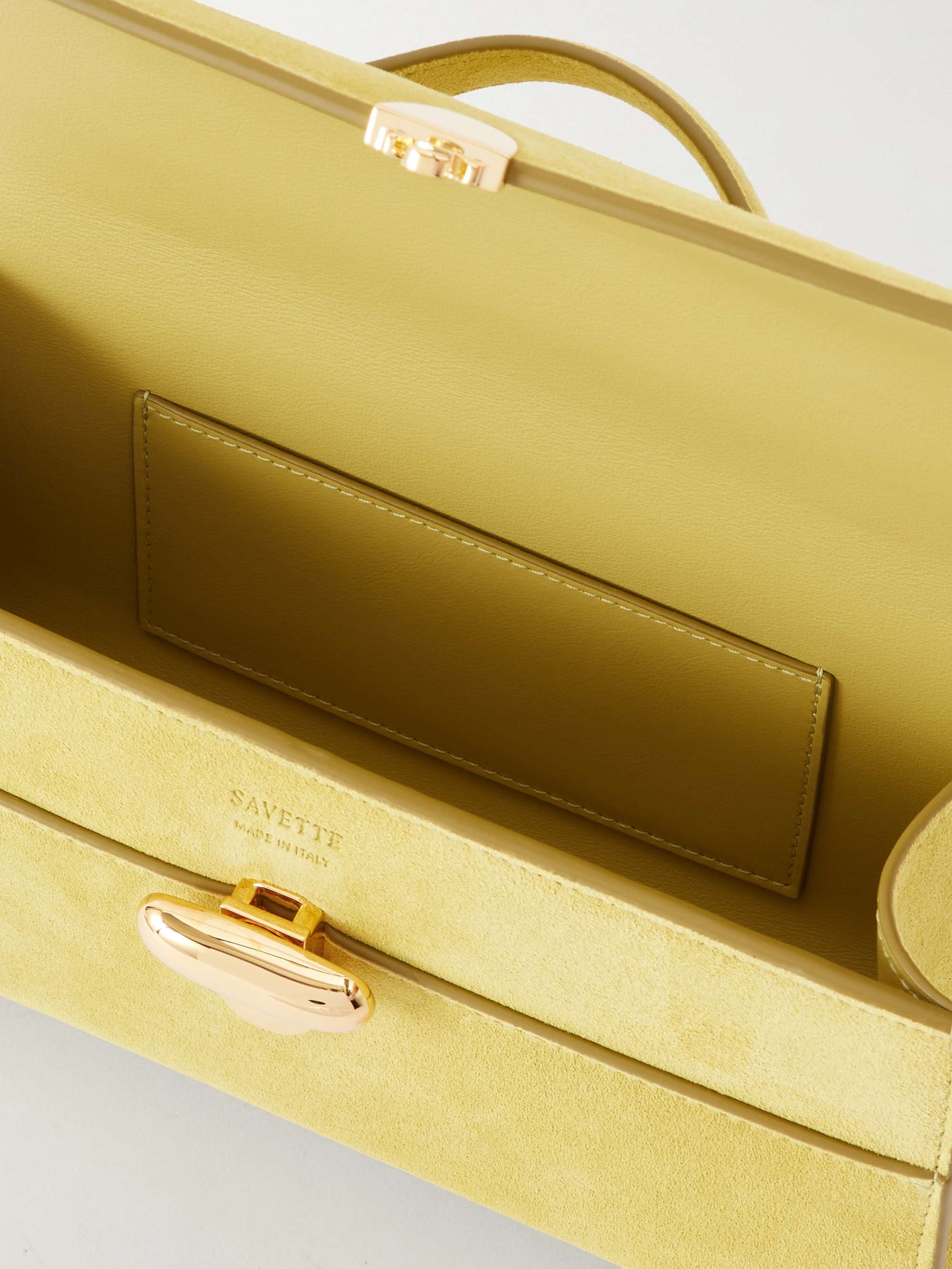 SAVETTE Symmetry Pochette suede tote | NET-A-PORTER