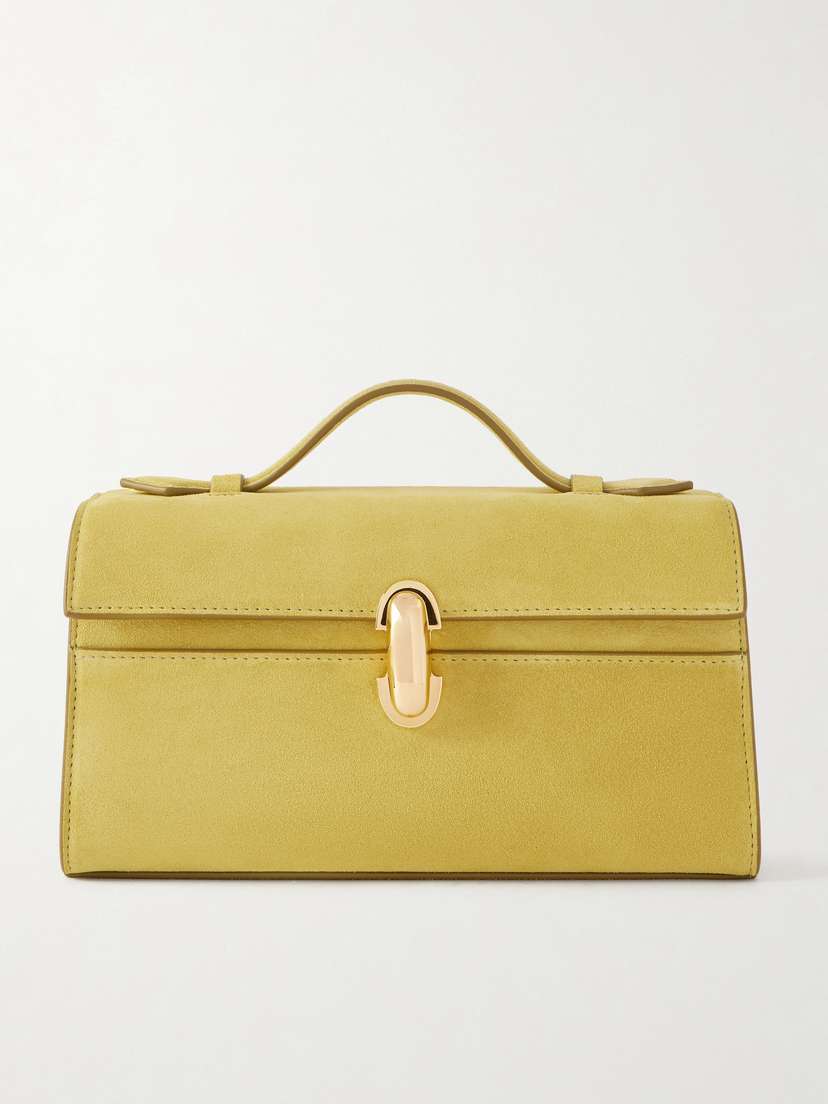 Savette Symmetry Pochette Suede Tote