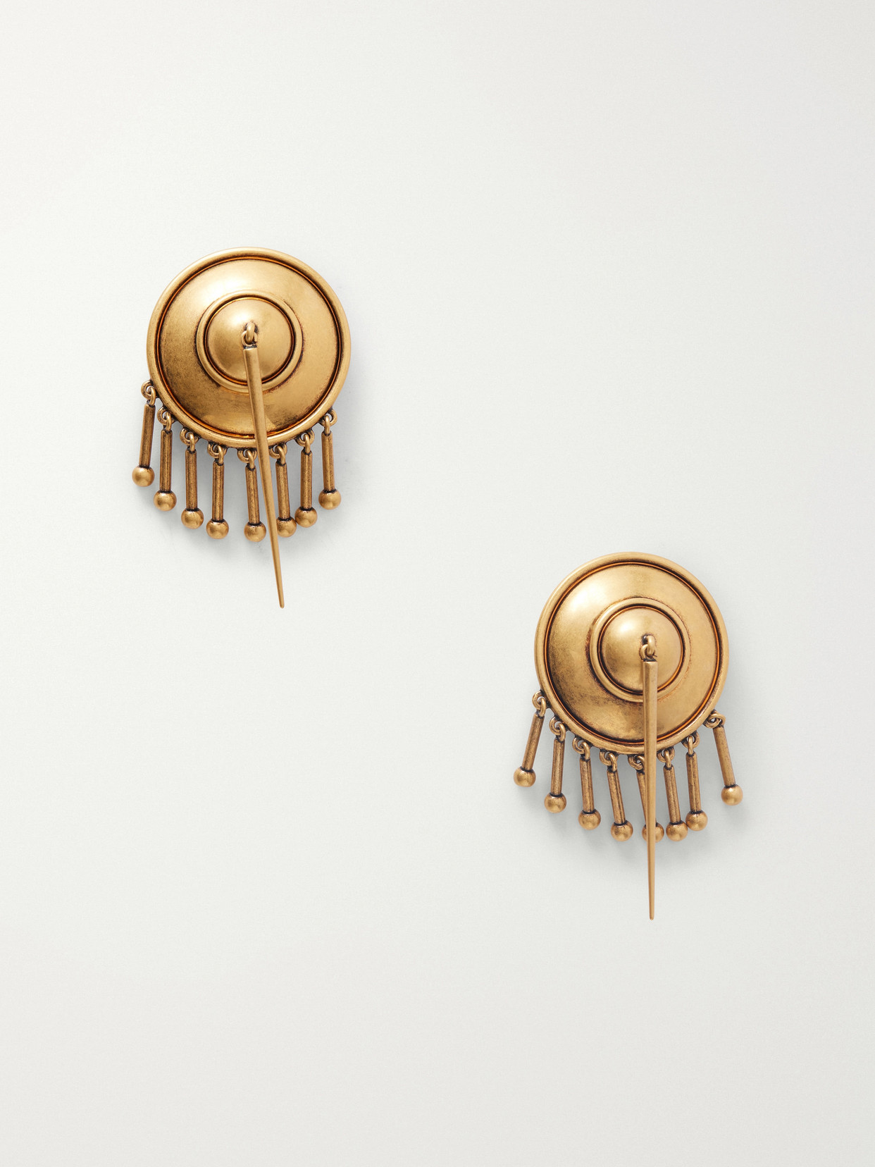 Versace Scudo Earrings In Gold