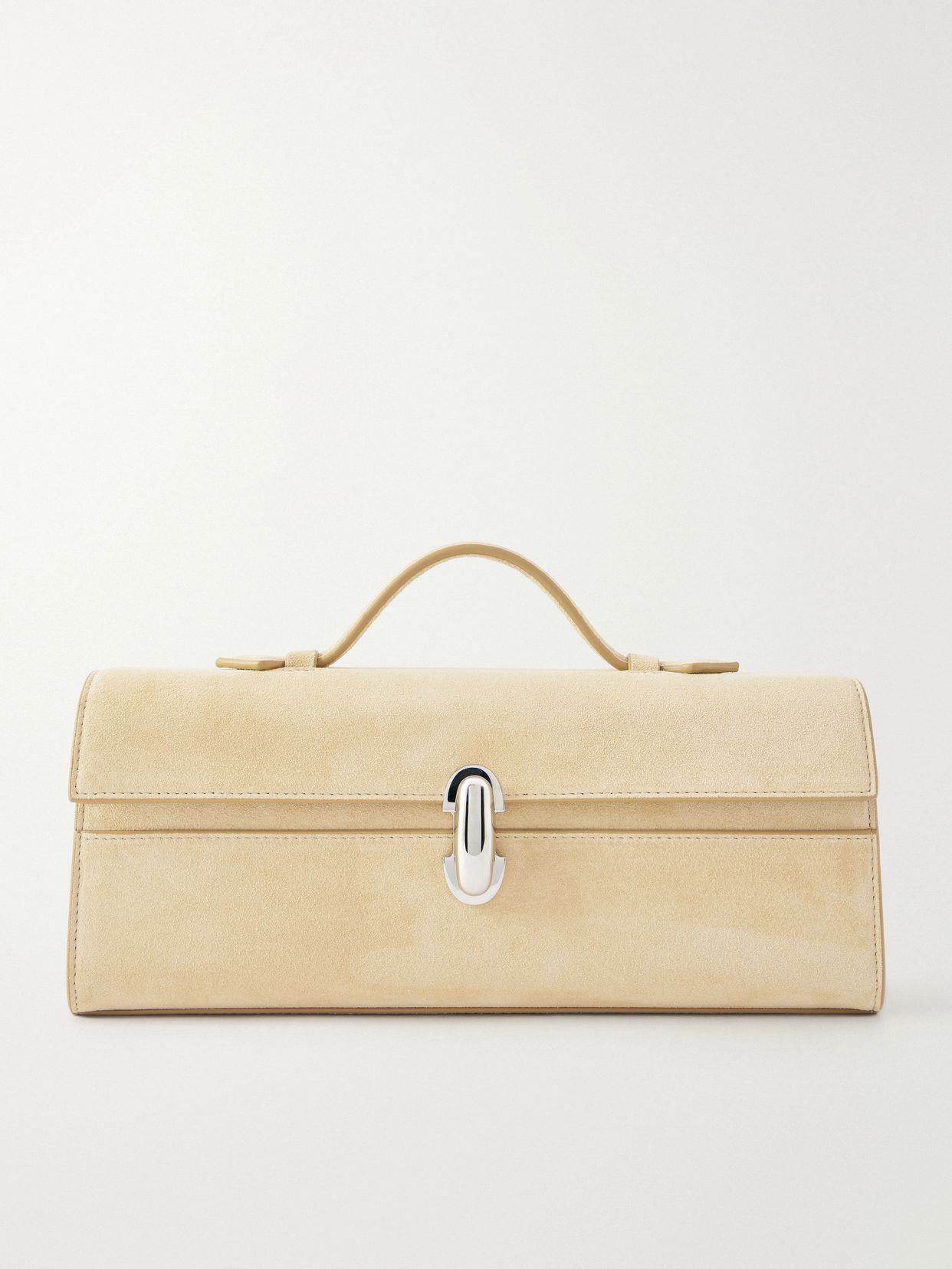 Slim Symmetry suede tote