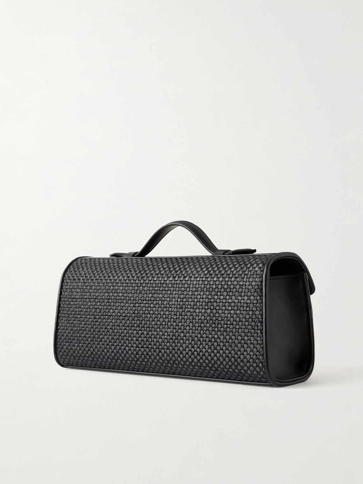 Slim Symmetry Woven Leather Tote