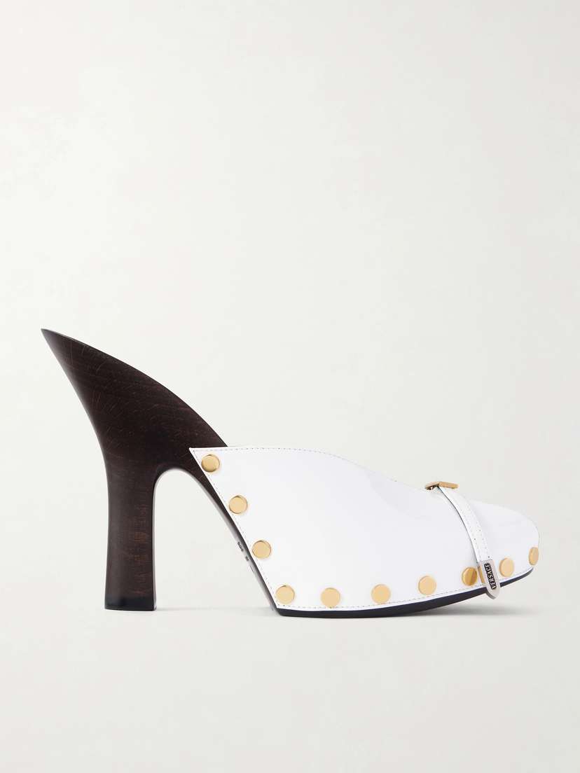 Versace Sassi Patent-leather Clogs