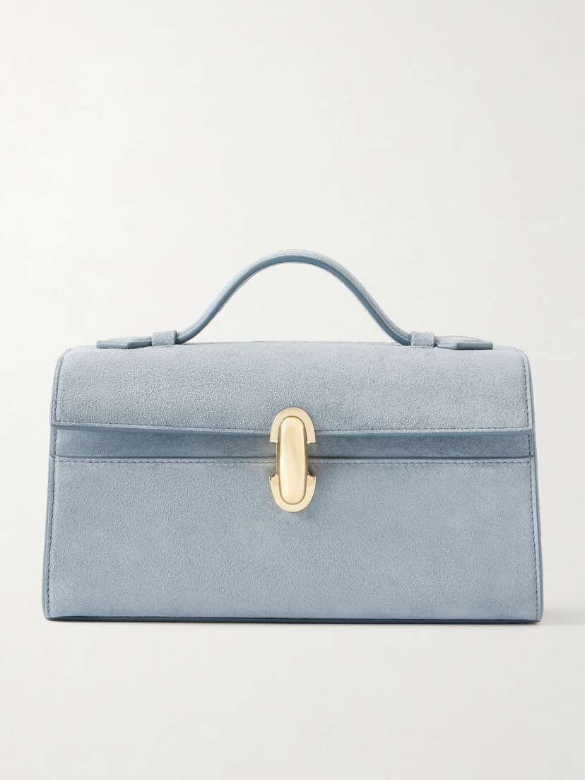 Savette Symmetry Pochette Suede Tote