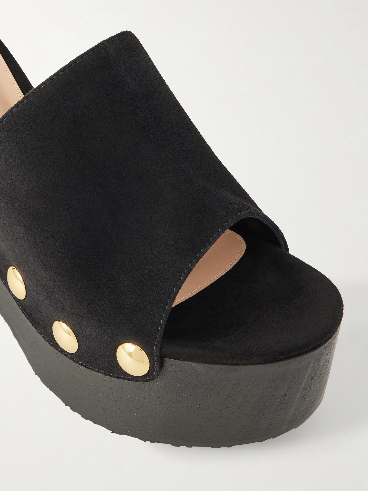 Ardèa 60 Studded Suede Platform Wedge