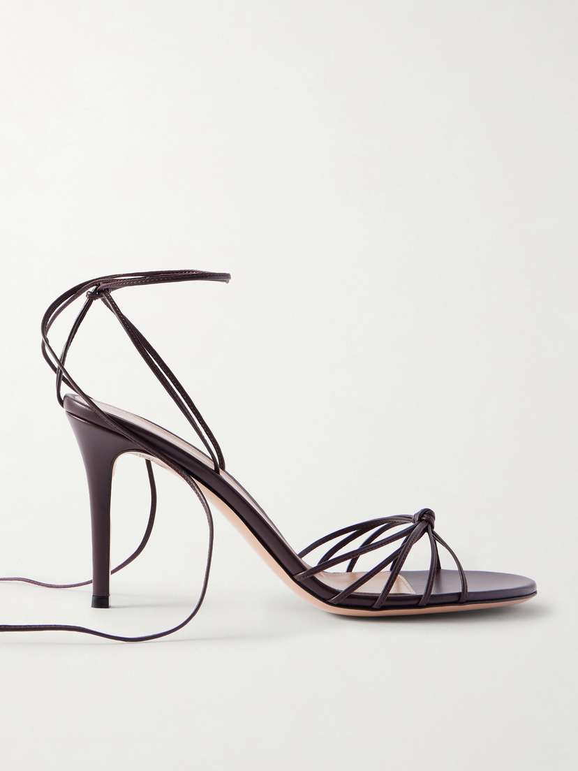 Gianvito Rossi Gwyneth 85 Leather Sandals