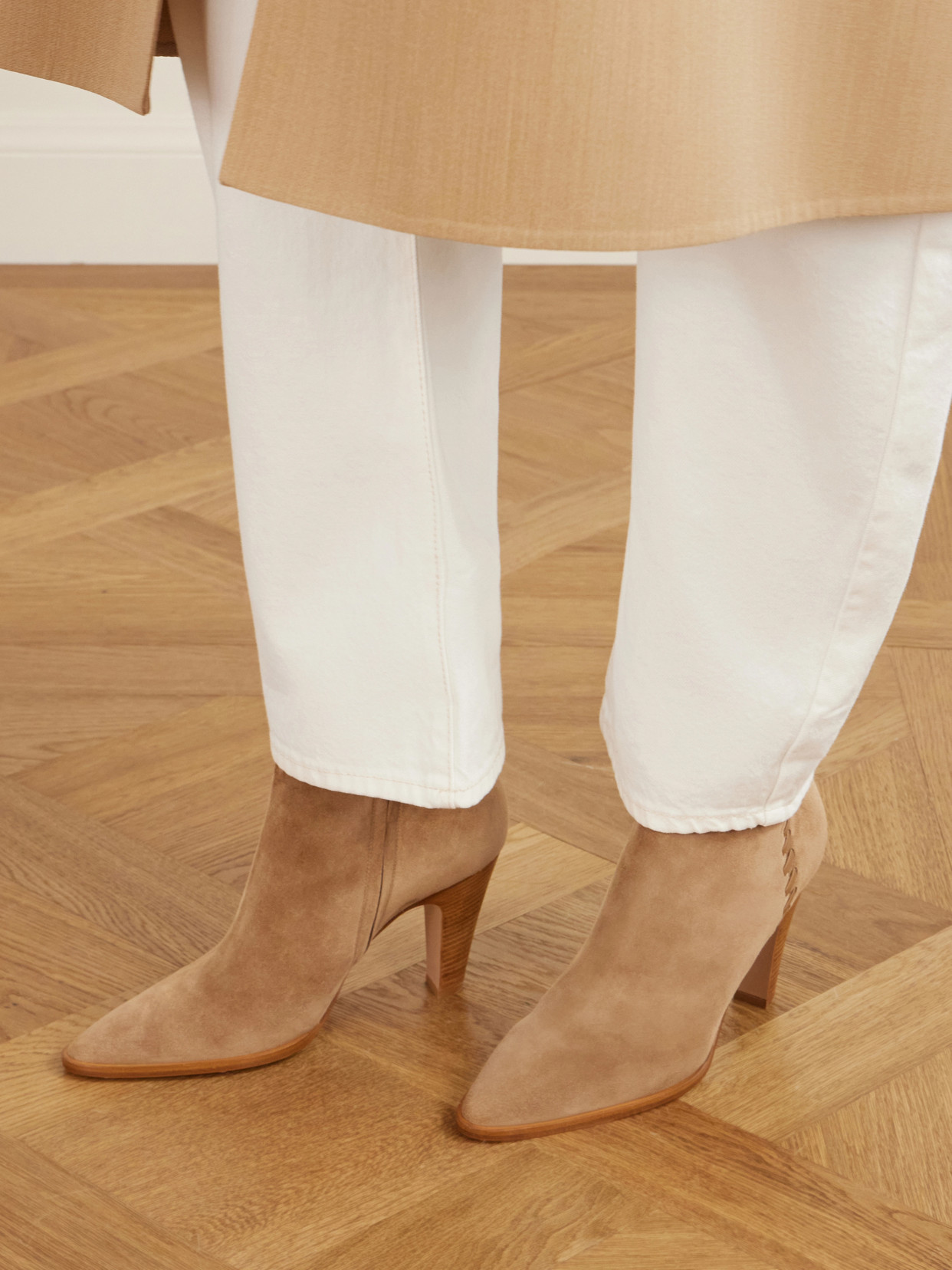Whipstitched Ankle Boots
