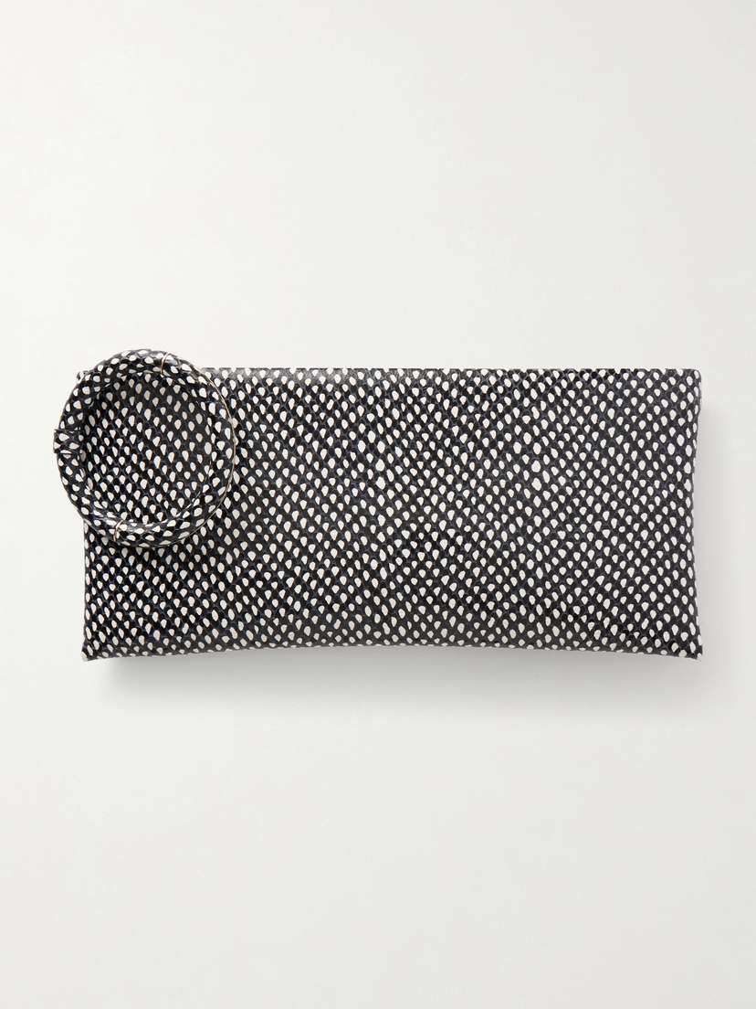 Tom Ford Aura Snake-effect Leather Clutch