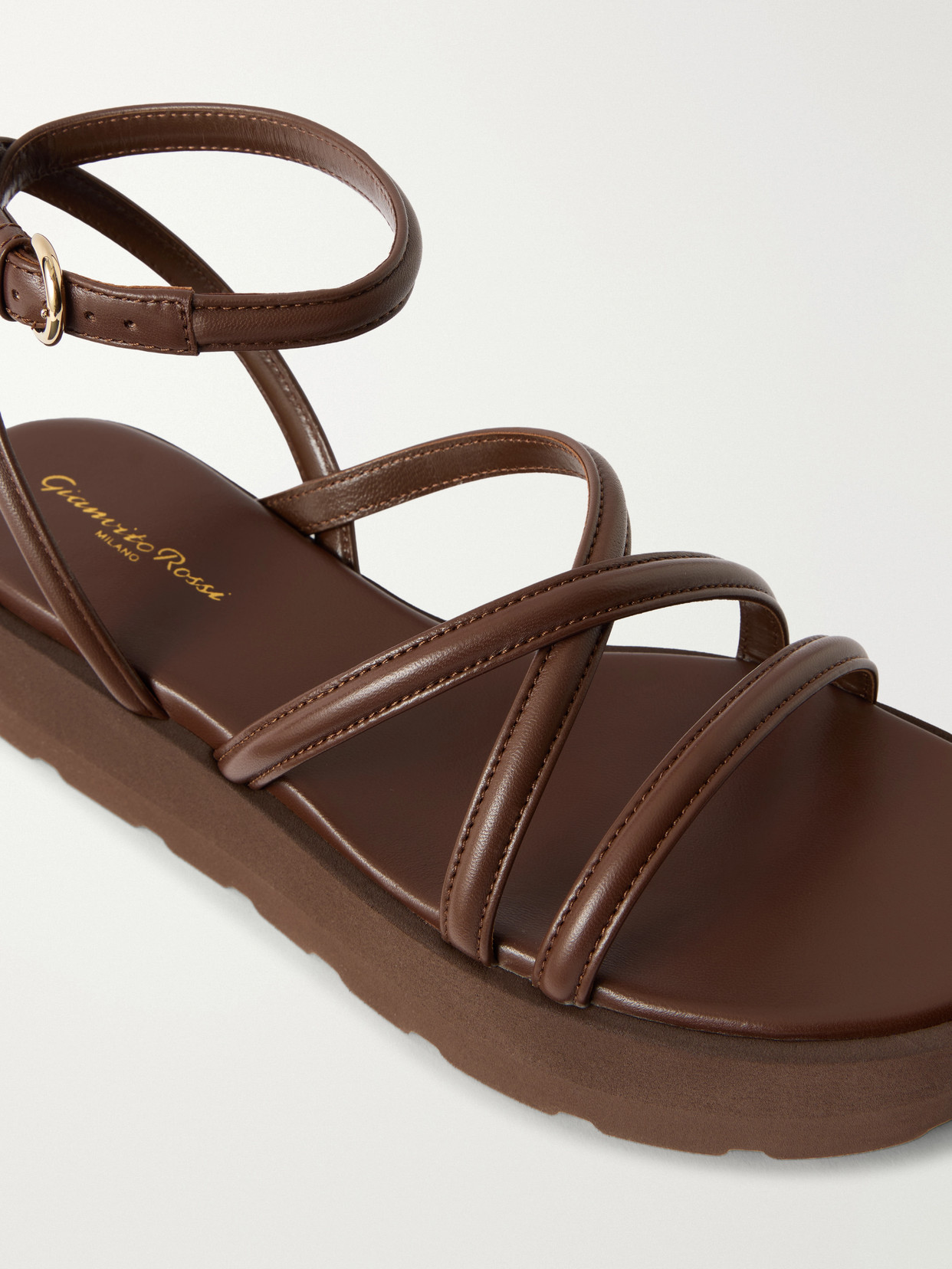 Leather Platform Sandals