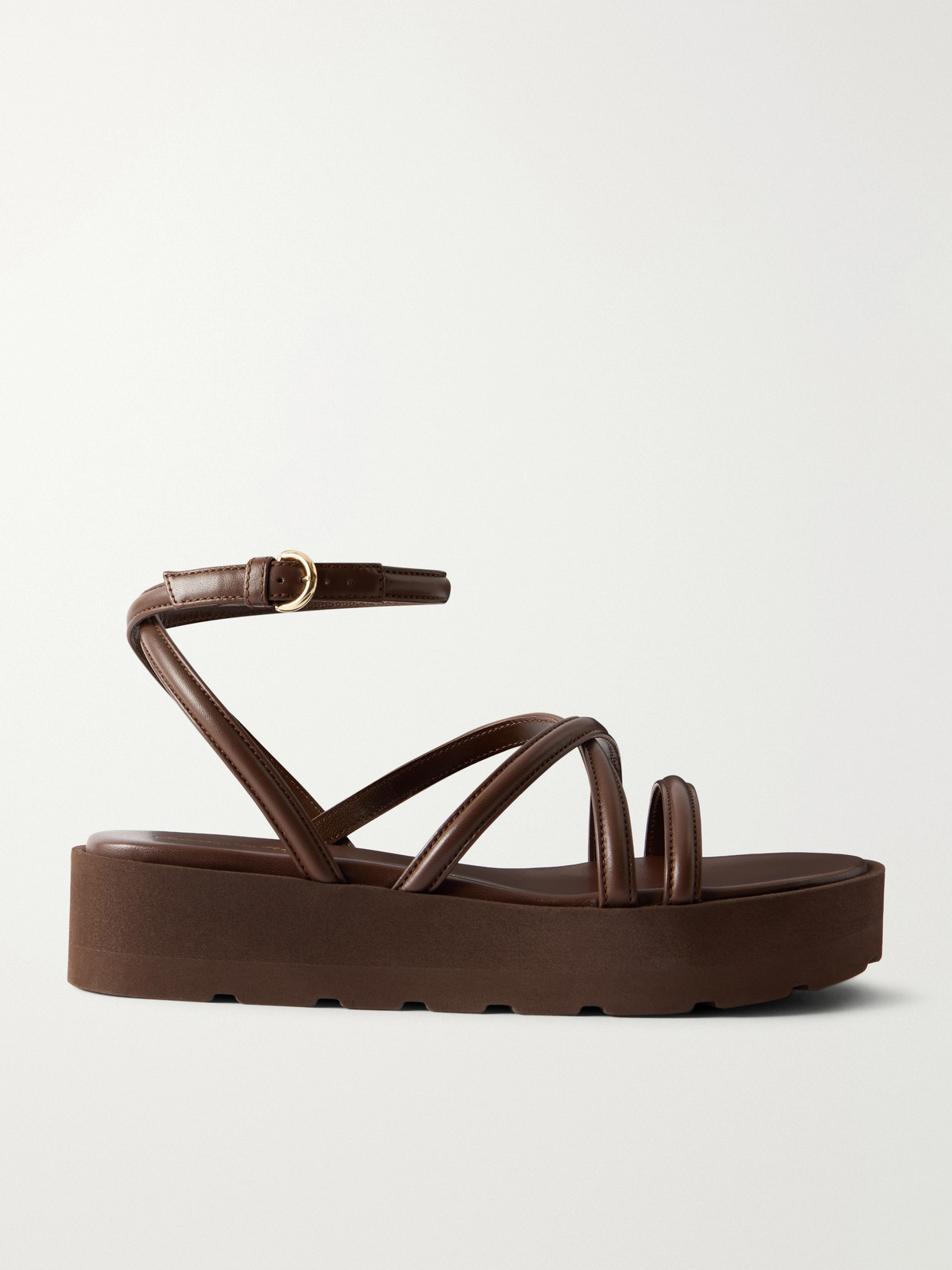 Leather Platform Sandals