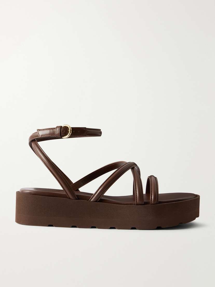 Gianvito Rossi Leather Platform Sandals