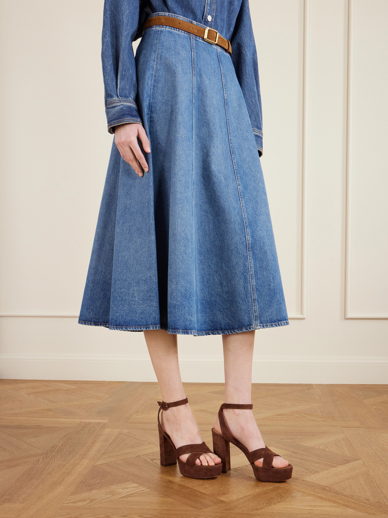 Sabrina 70 Suede Platform Sandals