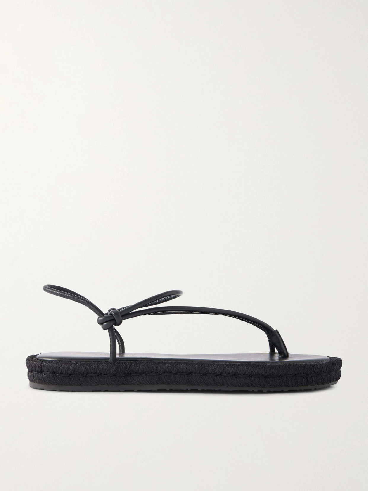 Gianvito Rossi Leather Sandals In Black