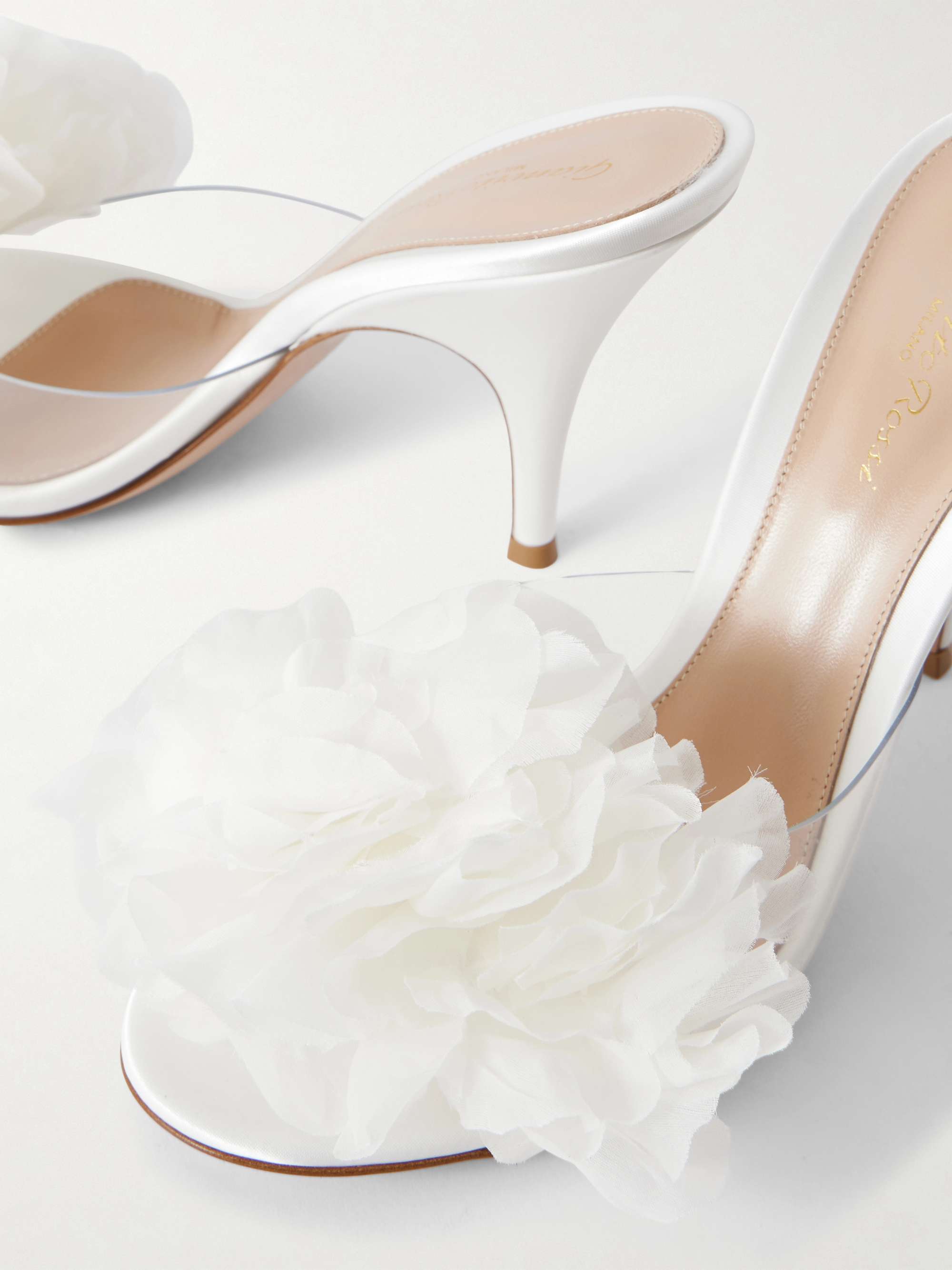 GIANVITO ROSSI Igea 95 embellished PVC sandals | NET-A-PORTER