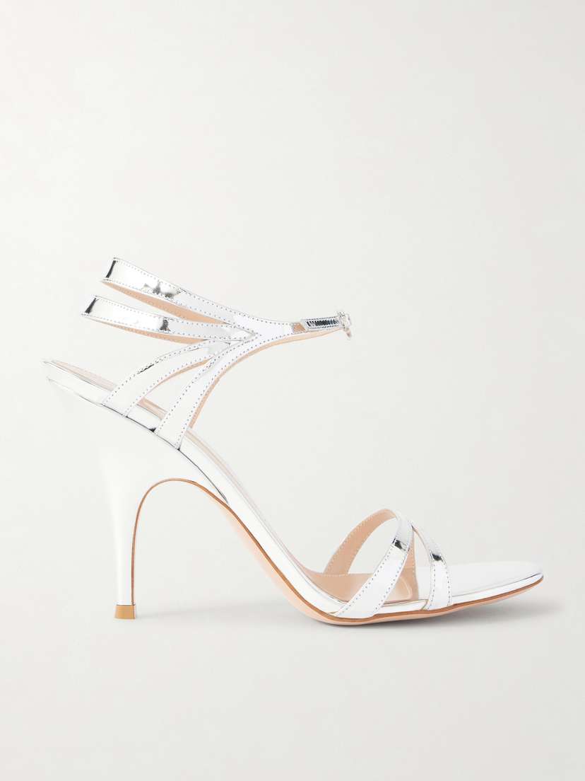 Gianvito Rossi Mirrored Leather Sandals