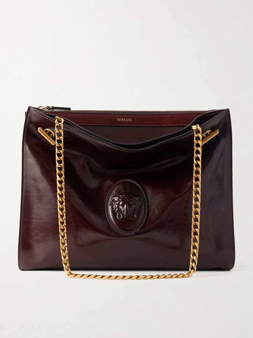 Versace Cabin Leather Shoulder Bag