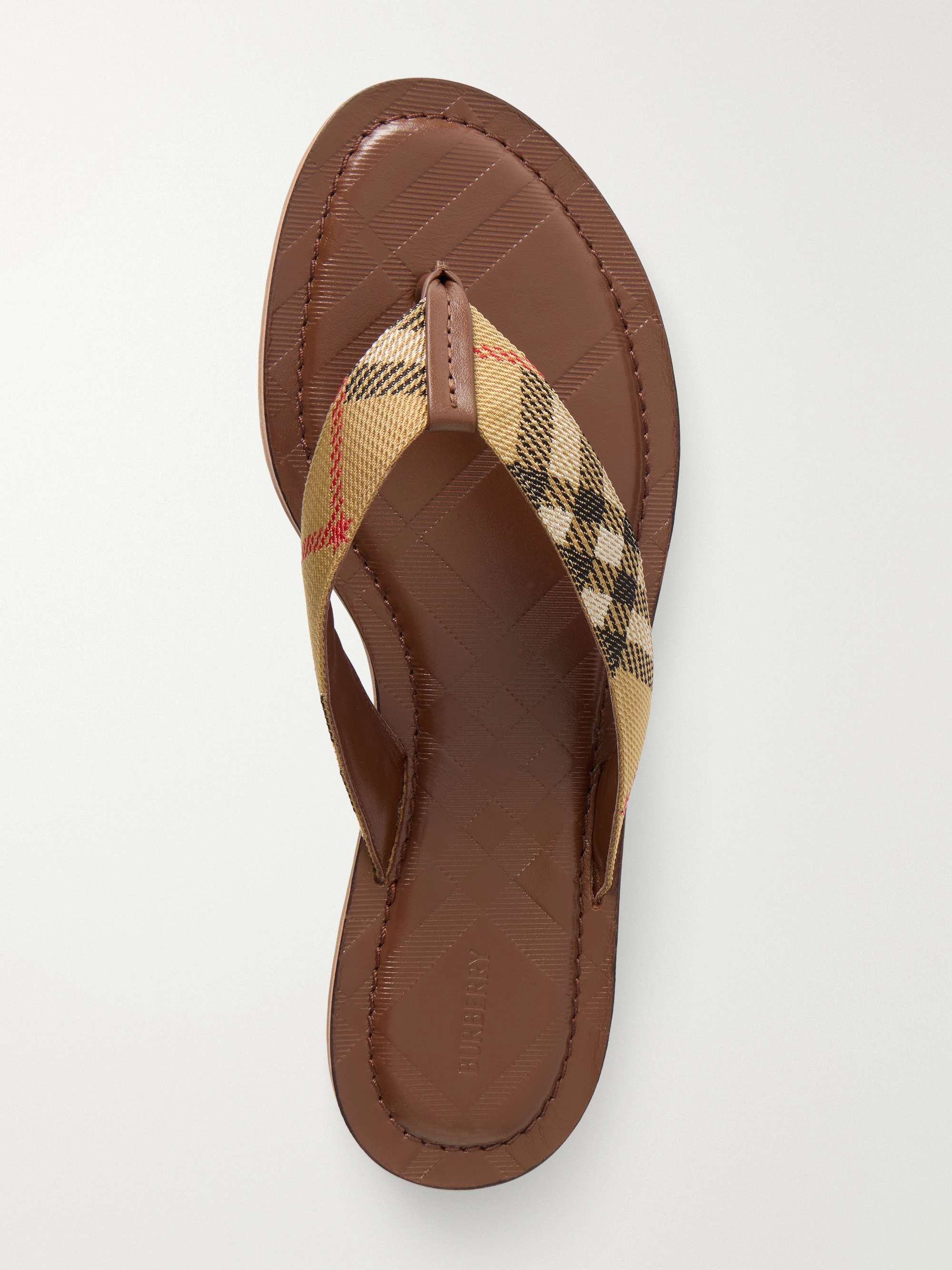 BURBERRY Pvilion K flip flop sandals | NET-A-PORTER