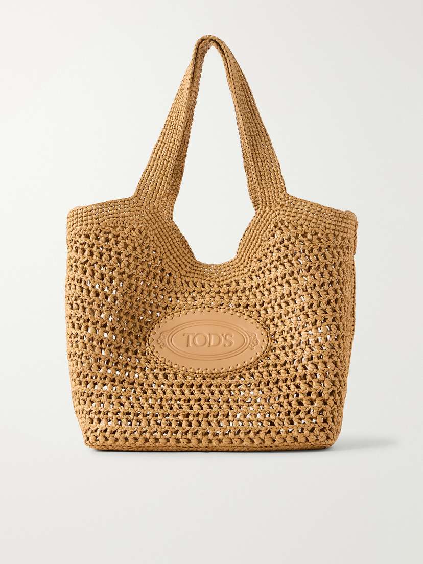Tod's Woven Straw Tote Bag