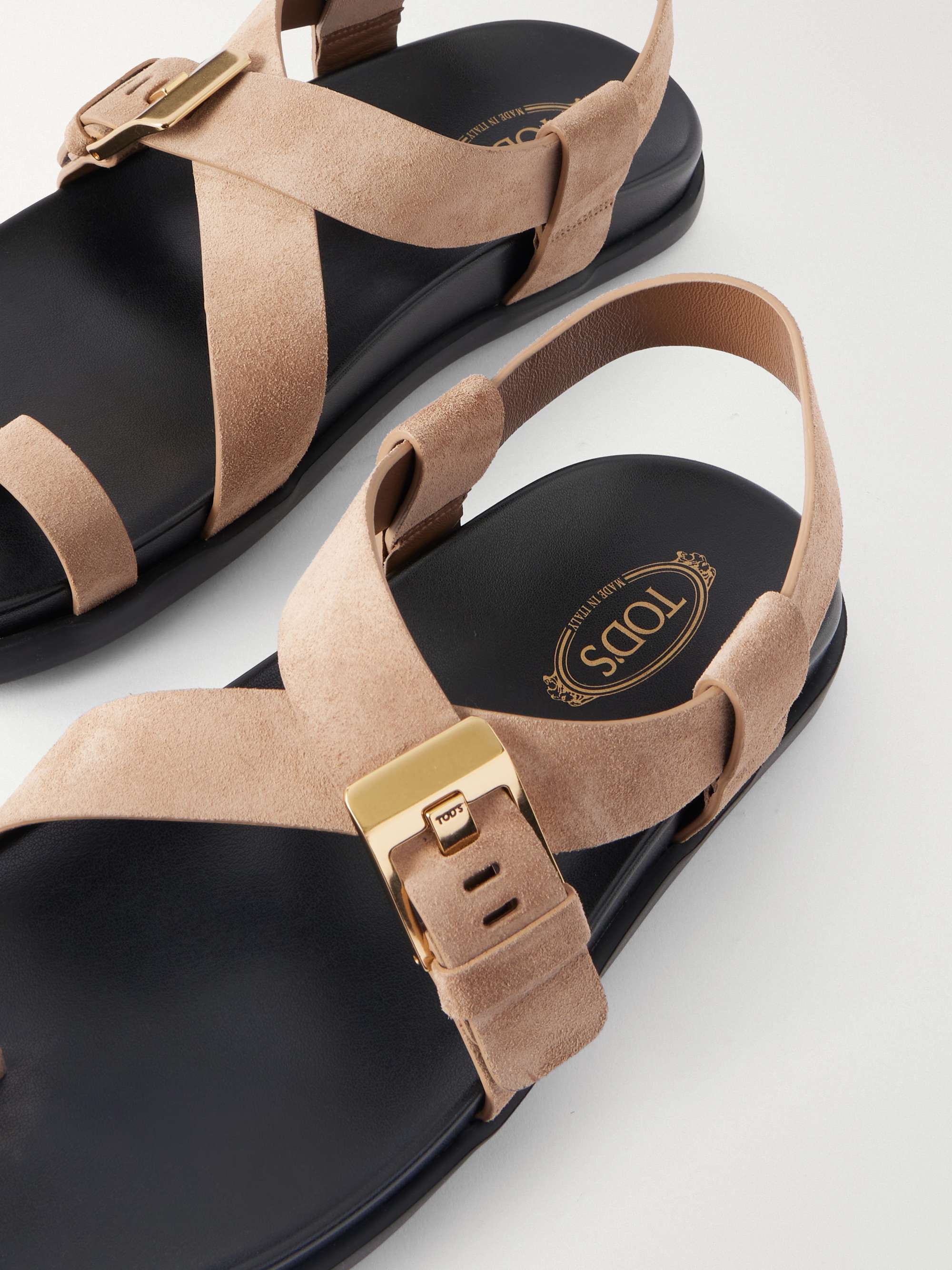 TOD'S Suede sandals | NET-A-PORTER