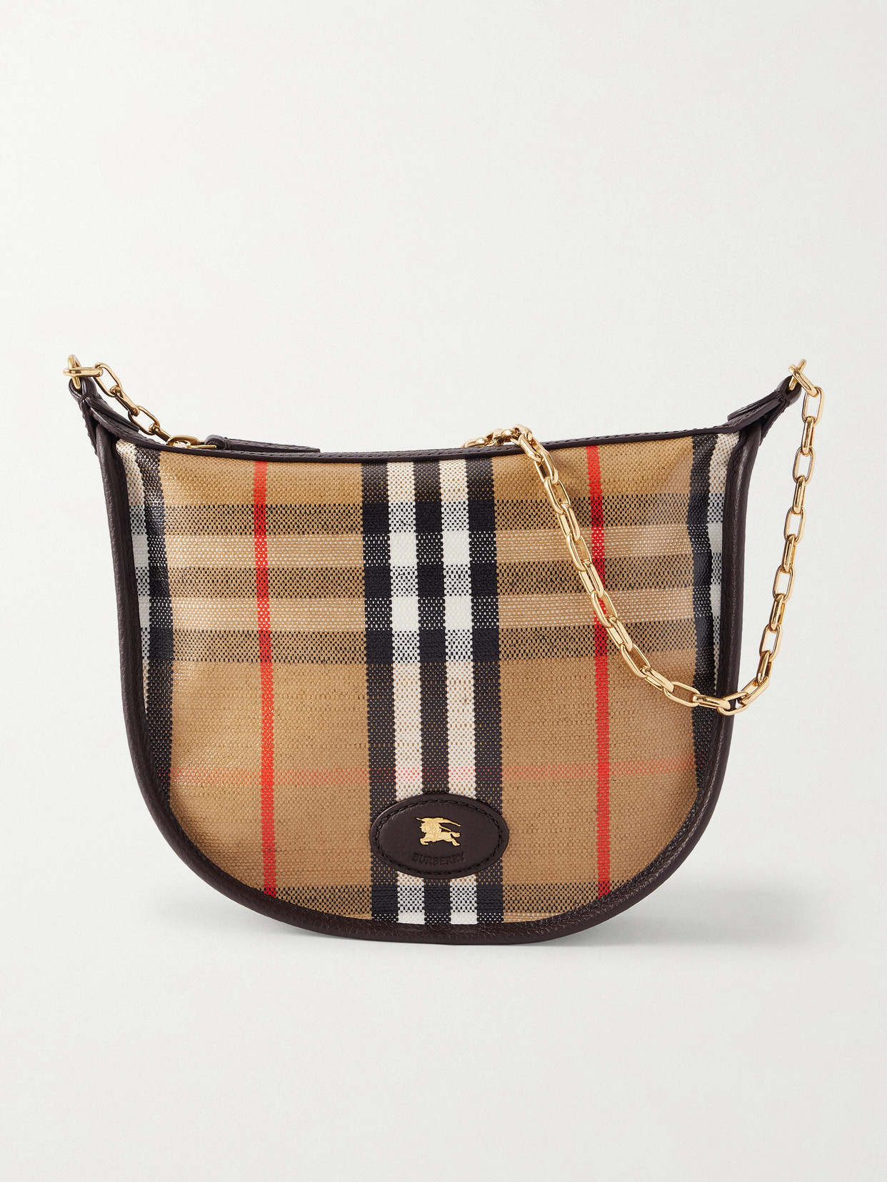 Burberry Mini Highlands Chain Bag - Women, Cotton, Linen In Multi