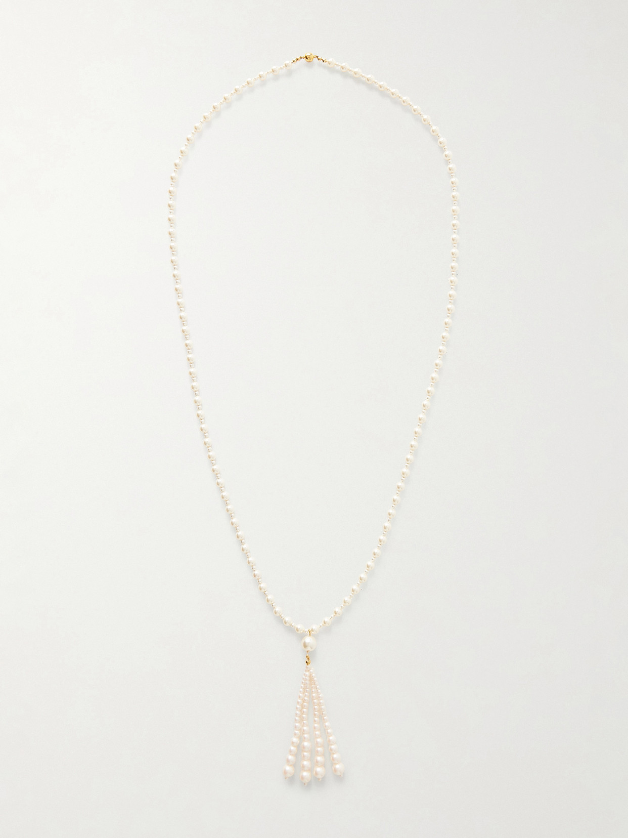 Jennifer Behr Solenne Gold-tone Crystal Necklace