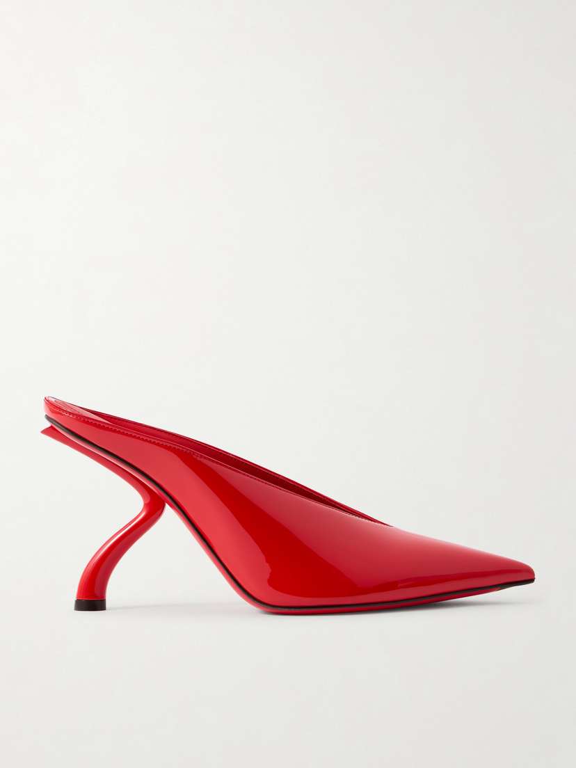 Ferragamo Itaca Patent-leather Mules