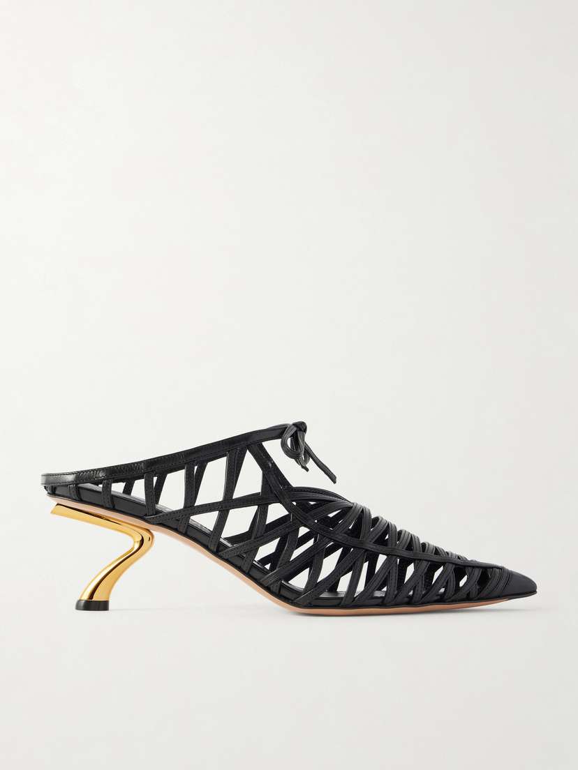 Ferragamo Cirry Leather Mules