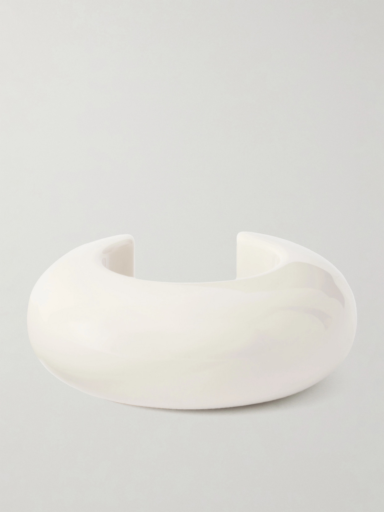 Lizzie Fortunato Arc Resin Cuff In White